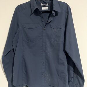 Columbia Women’s Navy Casual Button-Down Shirt
